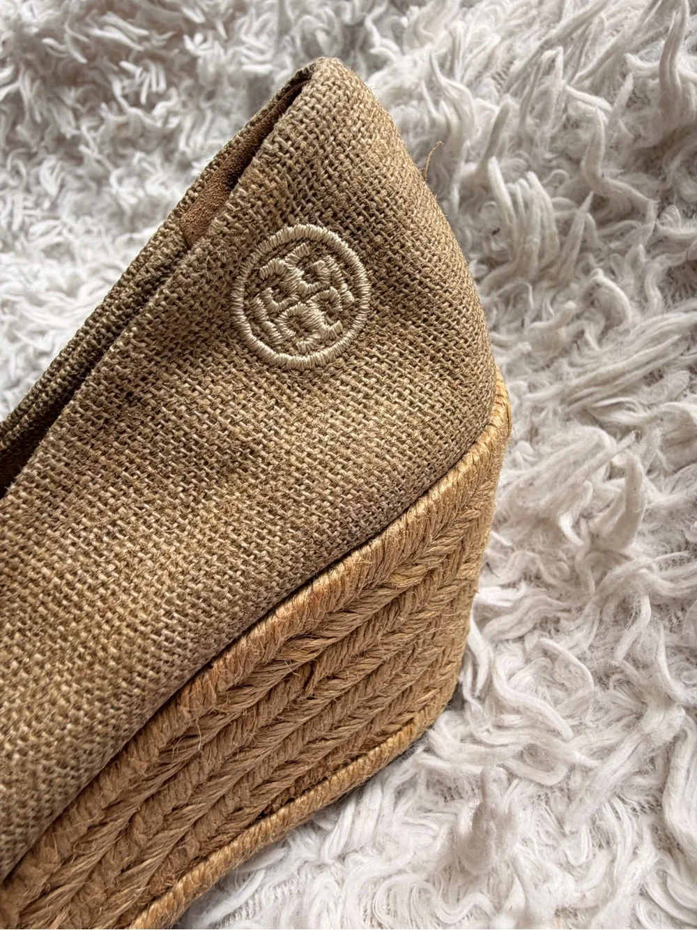 Tory Burch tan gold
